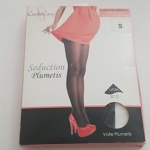 cache coeur maternity tights Small Black